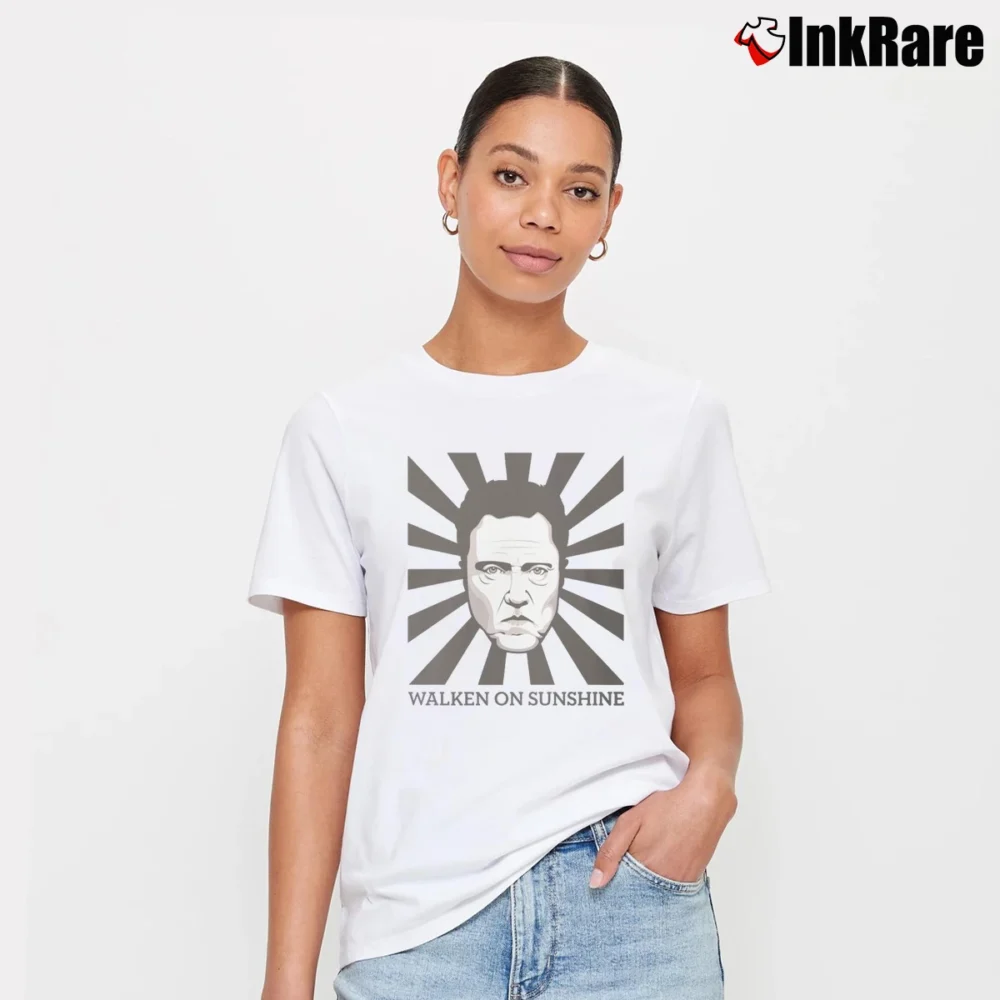 Women’s Walken On Sunshine Christopher Walken Signature T-Shirt in white | Soft, Flattering Fit