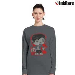 Women’s Walking Dead Daryl Dixon Funko Long-Sleeve Top in charcoal | Sleek, Versatile, All-Season