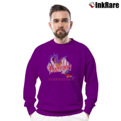 Men’s Walt Disney Fantasia Fantasmic Disney Mickey 90s Disneyland Crewneck Sweatshirt in purple | Cozy Fabric, Clean Style
