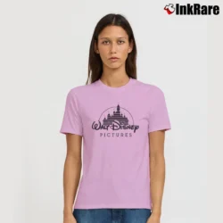 Women’s Walt Disney Pictures Logo Signature T-Shirt in light pink | Soft, Flattering Fit