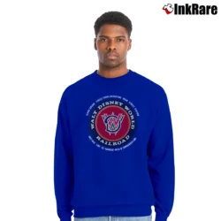 Men’s Walt Disney World Railroad Crewneck Sweatshirt in royal blue | Cozy Fabric, Clean Style