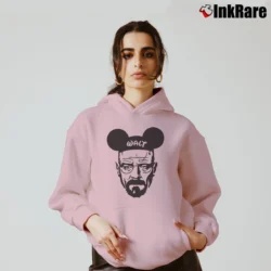 Women’s Walt With Mickey Ears Custom Color Cozy Hoodie in light pink | Warm, Structured, Stylish