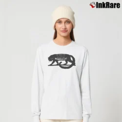 Women’s Wampus Beast Cat Graphic Long-Sleeve Top in white | Sleek, Versatile, All-Season