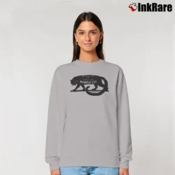 Women’s Wampus Beast Cat Graphic Relaxed Sweatshirt in sport grey | Soft, Laid-Back Vibe