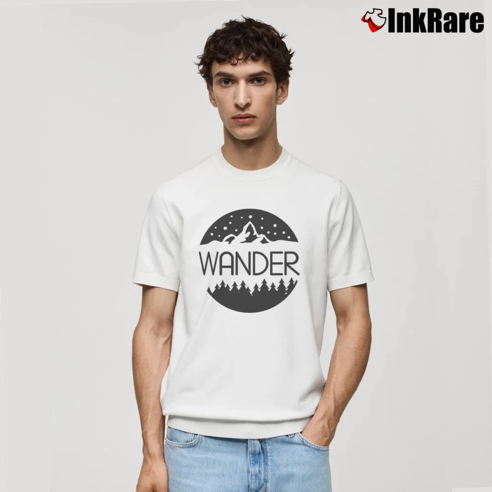 Men’s Wander Adventure Graphic Classic T-Shirt in white | Soft, Breathable Everyday Wear