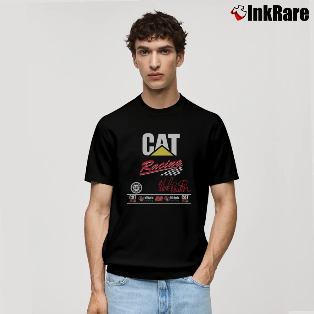 Men’s Ward Burton 22 Cat Dodge Nascar Classic T-Shirt in black | Soft, Breathable Everyday Wear