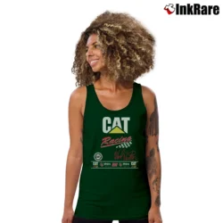 Women’s Ward Burton 22 Cat Dodge Nascar Tank Top in forest green | Lightweight, Movement-Friendly