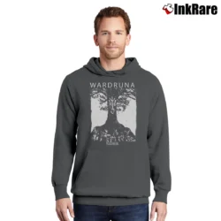 Men’s Wardruna Yggdrasil Mythic Symbol Pullover Hoodie in charcoal | Cozy, Durable, Modern Fit
