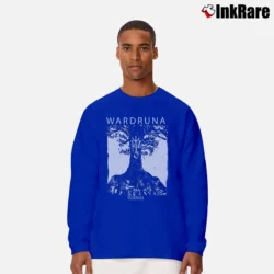 Men’s Wardruna Yggdrasil Mythic Symbol Long-Sleeve Shirt in royal blue | Sleek, Lightweight, Year-Round Wear