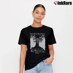 Women’s Wardruna Yggdrasil Mythic Symbol Signature T-Shirt in black | Soft, Flattering Fit