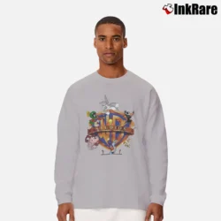 Men’s Warner Bros Looney Tunes Big Logo Cartoon Long-Sleeve Shirt in sport grey | Sleek, Lightweight, Year-Round Wear