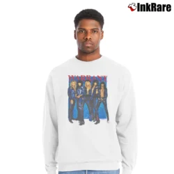 Men’s Warrant 1989 Eats America Tour Crewneck Sweatshirt in white | Cozy Fabric, Clean Style