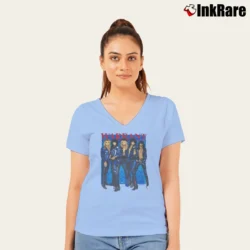 Women’s Warrant 1989 Eats America Tour V-Neck Tee in light blue | Chic Neckline, Soft Texture