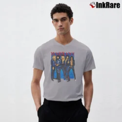 Men’s Warrant 1989 Eats America Tour V-Neck Tee in sport grey | Sharp, Breathable, Everyday Staple