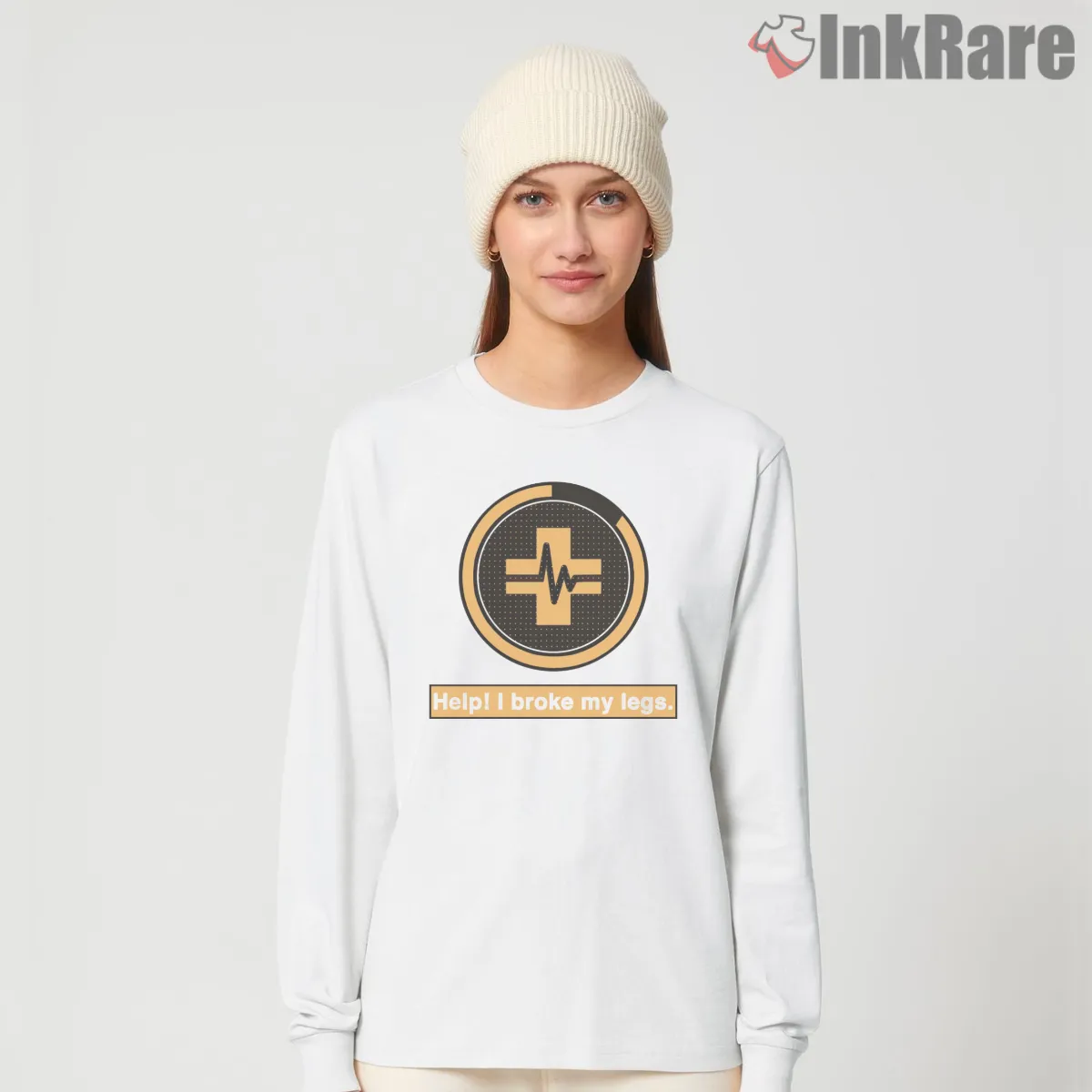 Warzone Parachute Fail Downed Player Humor Long Sleeve White Warzone Parachute Fail Downed Player Humor Shirt on white long sleeve shirt for women graphic tee