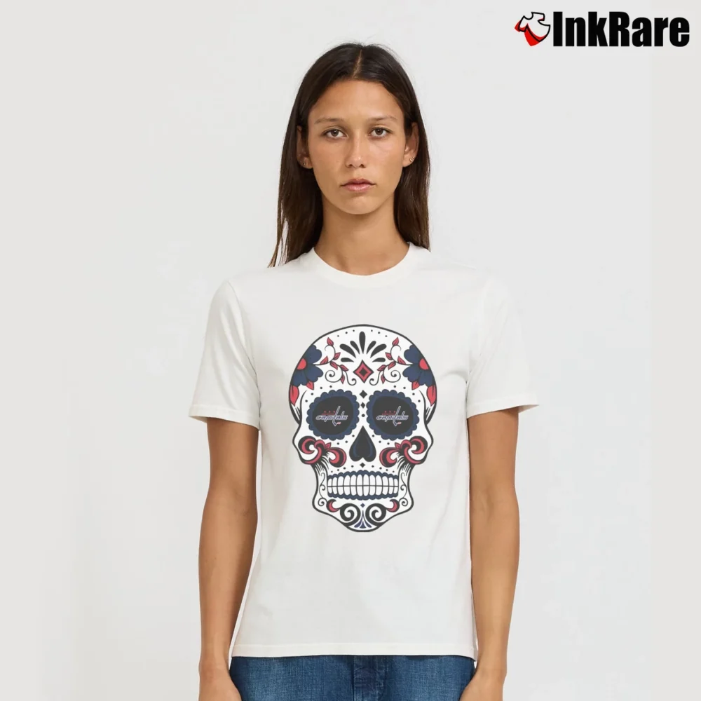 Women’s Washington Capitals Sugar Skull Signature T-Shirt in white | Soft, Flattering Fit