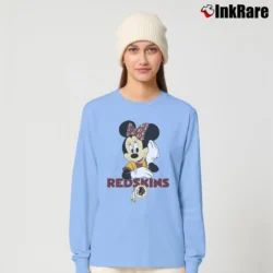 Women’s Washington Commanders Football Team Mimi Mouse Disney Long-Sleeve Top in light blue | Sleek, Versatile, All-Season