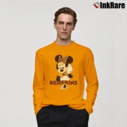 Men’s Washington Commanders Football Team Mimi Mouse Disney Long-Sleeve Shirt in orange | Sleek, Lightweight, Year-Round Wear