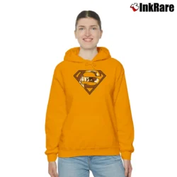 Women’s Washington Redskins Superman Logo NFL Cozy Hoodie in orange | Warm, Structured, Stylish