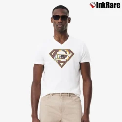 Men’s Washington Redskins Superman Logo NFL V-Neck Tee in white | Sharp, Breathable, Everyday Staple