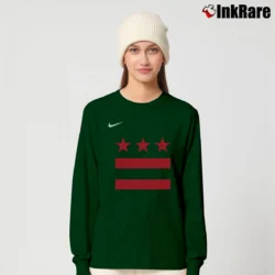 Women’s Washington Wizards City Edition Long-Sleeve Top in forest green | Sleek, Versatile, All-Season
