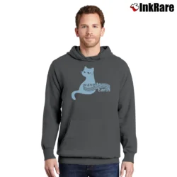 Men’s Wave To Earth Cat Wave To Earth World Tour Pullover Hoodie in charcoal | Cozy, Durable, Modern Fit