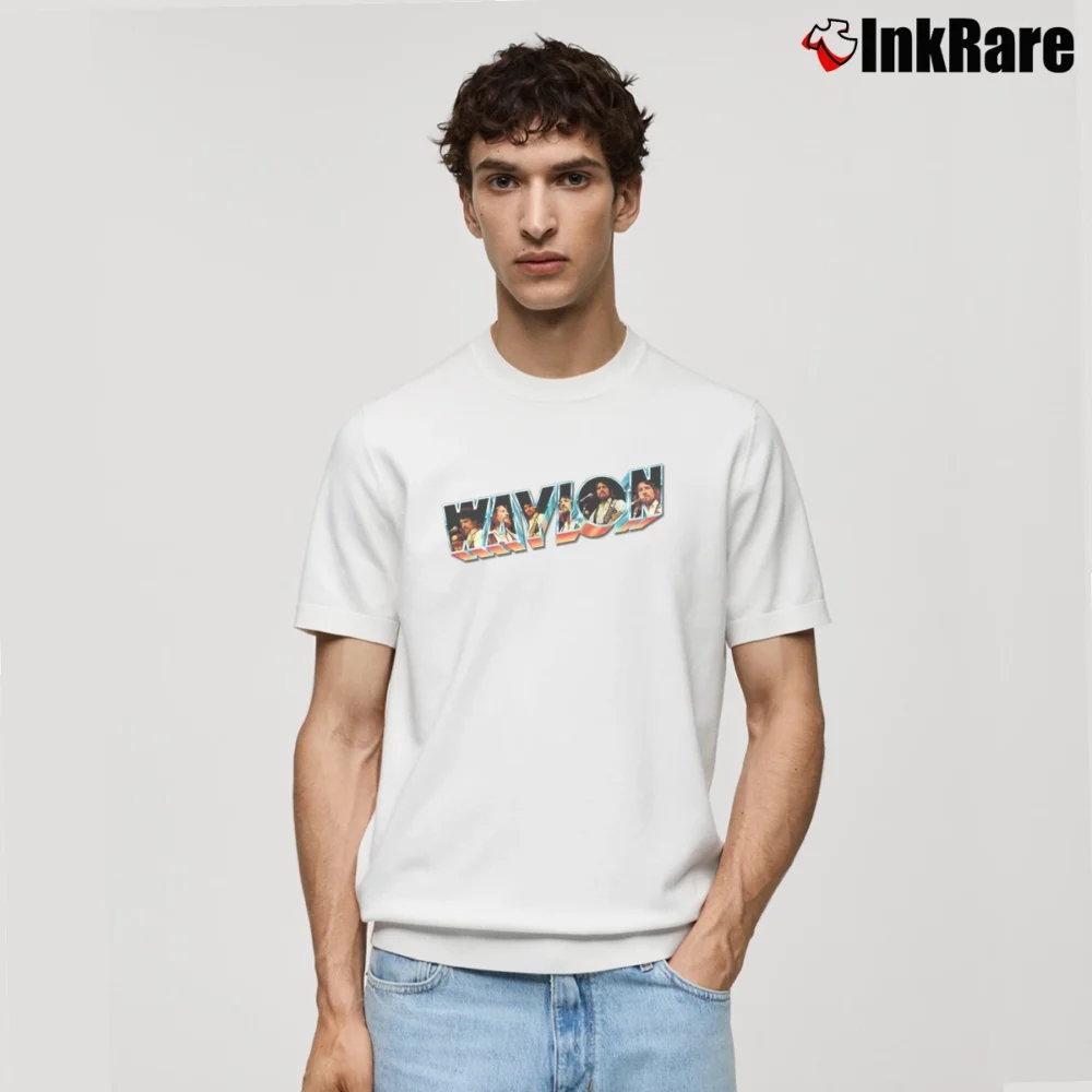 Men’s Waylon Jennings Summer Classic T-Shirt in white | Soft, Breathable Everyday Wear
