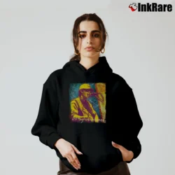 Women’s waylon wyatt vintage outlaw country music Cozy Hoodie in black | Warm, Structured, Stylish