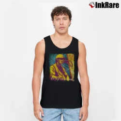 Men’s waylon wyatt vintage outlaw country music Tank Top in black | Breathable, Active-Friendly Design