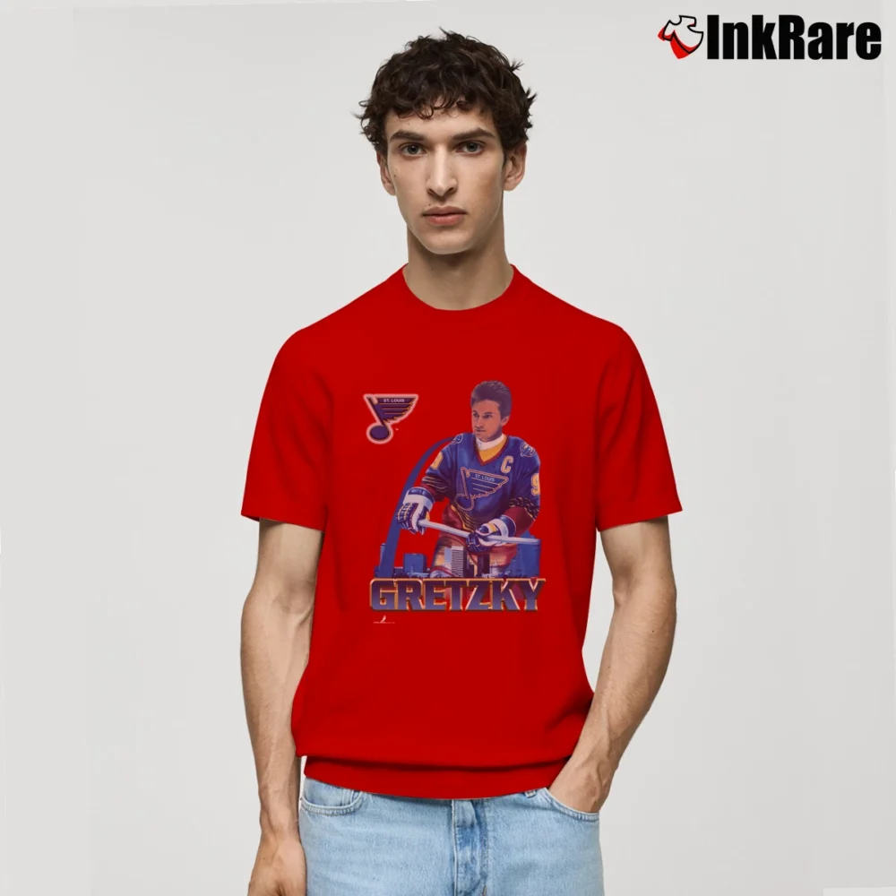 Men’s Wayne Gretzky St Louis Blues Classic T-Shirt in red | Soft, Breathable Everyday Wear