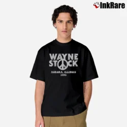Men’s Wayne's World Wayne Stock Classic T-Shirt in black | Soft, Breathable Everyday Wear