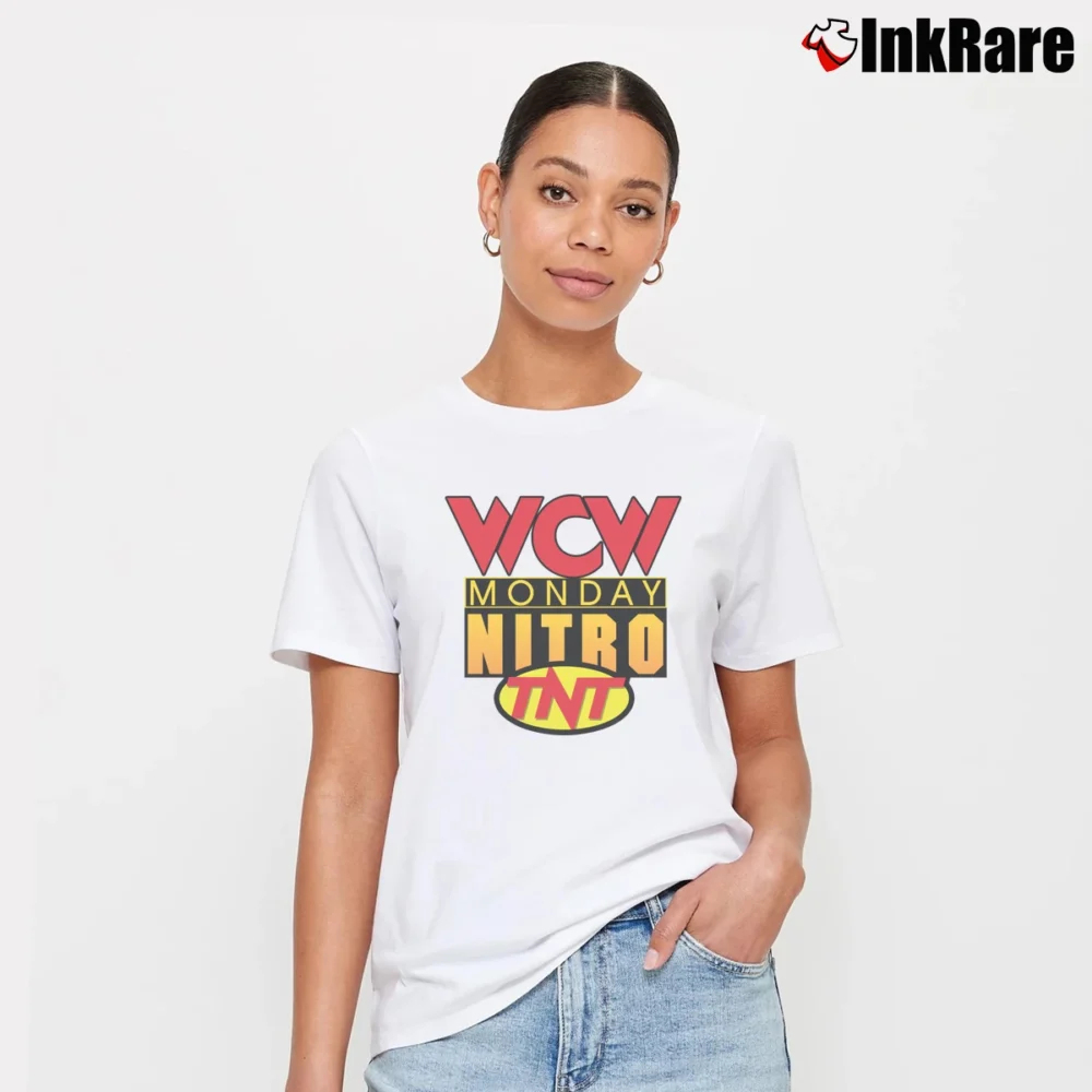 Women’s WCW Monday Nitro TNT Signature T-Shirt in white | Soft, Flattering Fit