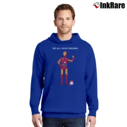 Men’s We All Have Dreams C - 3PO Comedy Star Wars Pullover Hoodie in royal blue | Cozy, Durable, Modern Fit
