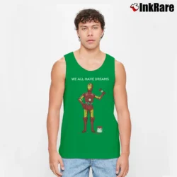 Men’s We All Have Dreams C - 3PO Comedy Star Wars Tank Top in irish green | Breathable, Active-Friendly Design
