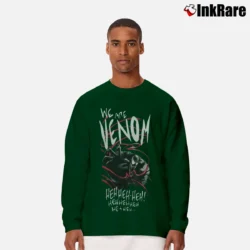 Men’s We Are Venom Marvel Comics Supervillain Long-Sleeve Shirt in forest green | Sleek, Lightweight, Year-Round Wear