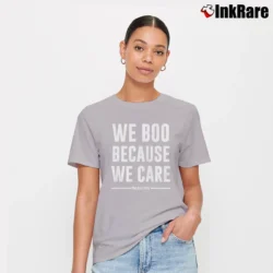 Women’s We Boo Because We Care Philadelphia for Local Sports Fans Signature T-Shirt in sport grey | Soft, Flattering Fit