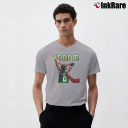 Men’s We Did It Jayson Tatum V-Neck Tee in sport grey | Sharp, Breathable, Everyday Staple