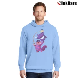 Men’s We're All Ghosts Here Alice In Wonderland Pullover Hoodie in light blue | Cozy, Durable, Modern Fit