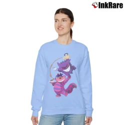 Women’s We're All Ghosts Here Alice In Wonderland Relaxed Sweatshirt in light blue | Soft, Laid-Back Vibe