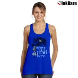 Women’s We're All Mad Here Alice In Wonderland Classic Tank Top in royal blue | Lightweight, Movement-Friendly