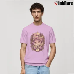 Men’s We're All Mad Here Cheshire Cat Classic T-Shirt in light pink | Soft, Breathable Everyday Wear