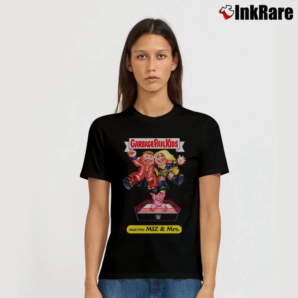 Women’s We Wear The Miz Mouthy Miz Garbage Pail Signature T-Shirt in black | Soft, Flattering Fit