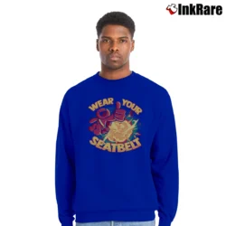 Men’s Wear Your Seatbelt The Odd Crewneck Sweatshirt in royal blue | Cozy Fabric, Clean Style