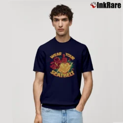 Men’s Wear Your Seatbelt The Odd Classic T-Shirt in navy | Soft, Breathable Everyday Wear