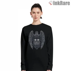 Weeping Angels Dont Blink Tardis Dark Gothic Shirt on black long sleeve shirt for women graphic tee