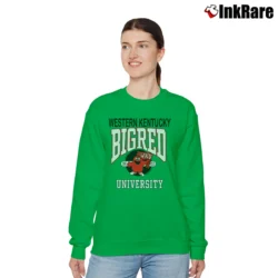 Women’s Western Kentucky Hilltoppers Mascot Logo 90s Relaxed Sweatshirt in irish green | Soft, Laid-Back Vibe