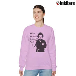 Women’s What Would Julia Do Organic Cotton Relaxed Sweatshirt in light pink | Soft, Laid-Back Vibe
