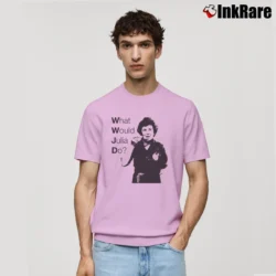 Men’s What Would Julia Do Organic Cotton Classic T-Shirt in light pink | Soft, Breathable Everyday Wear