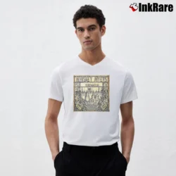 Men’s Whiskey Myers Firewater V-Neck Tee in white | Sharp, Breathable, Everyday Staple