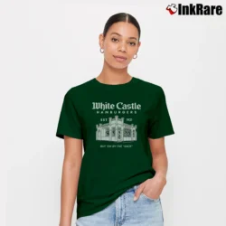 Women’s White Castle By The Sack Signature T-Shirt in forest green | Soft, Flattering Fit